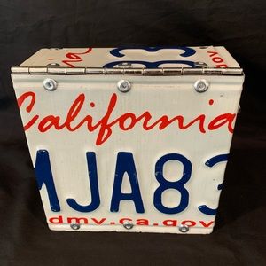 Handmade California License Plate Bag